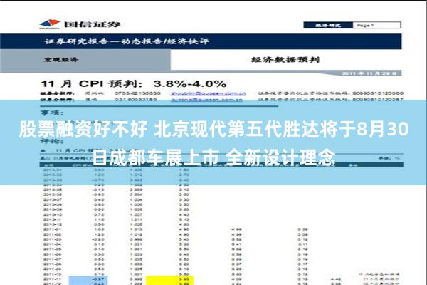 股票融资好不好 北京现代第五代胜达将于8月30日成都车展上市 全新设计理念